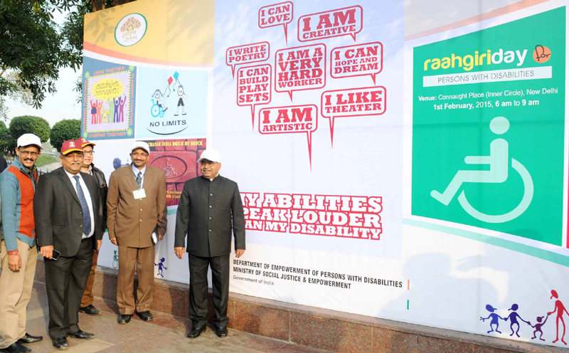 The Union Minister for Social Justice and Empowerment, Mr. Thaawar Chand Gehlot at the Raahgiri Day for Persons with Disabilities, in New Delhi on February 01, 2015.