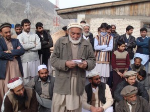 Trade Union Drosh protesting against police