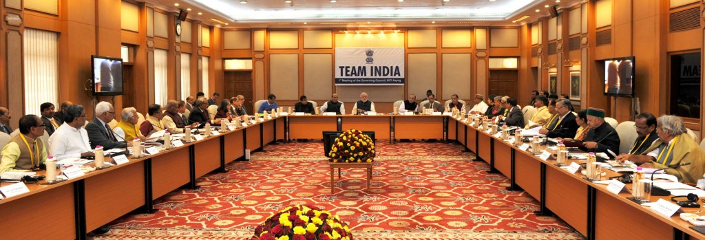 The Prime Minister, Mr.  Narendra Modi chairing the Team India, first meeting of the Governing Council of NITI Aayog, in New Delhi on February 08, 2015.