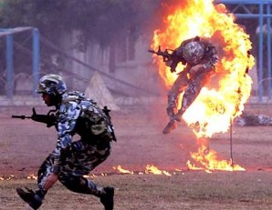 Chinese soldiers are some of the best trained most disciplined in the world. 