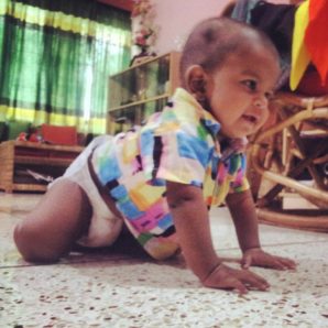 Photo: Poltu, an eight-month-old kid