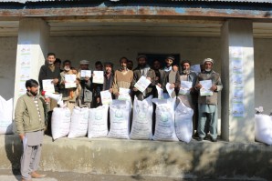 farmers being educated about seeds usage in Chitral under IFSAP