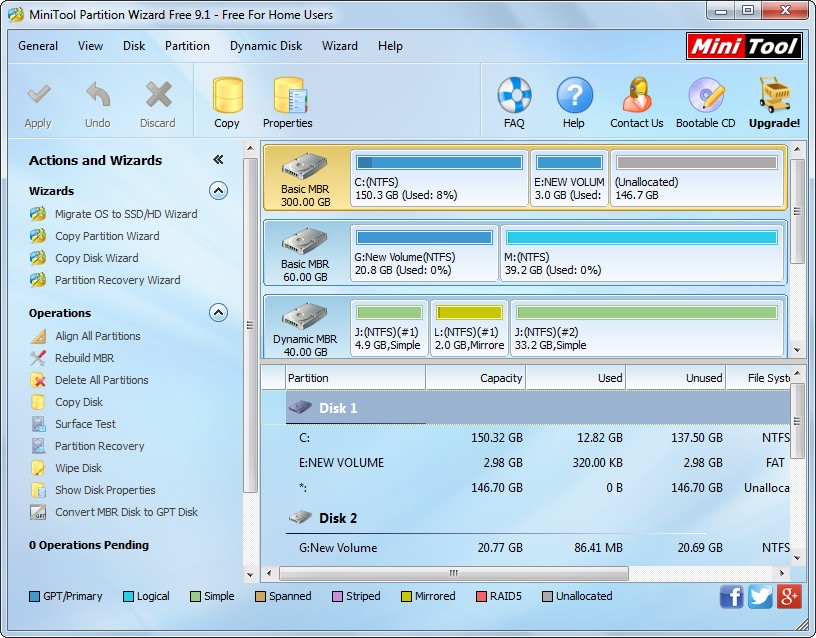 minitool partition wizard version 10