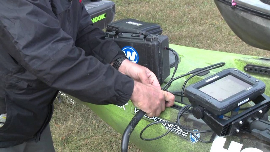 How to mount a fish finder on a kayak